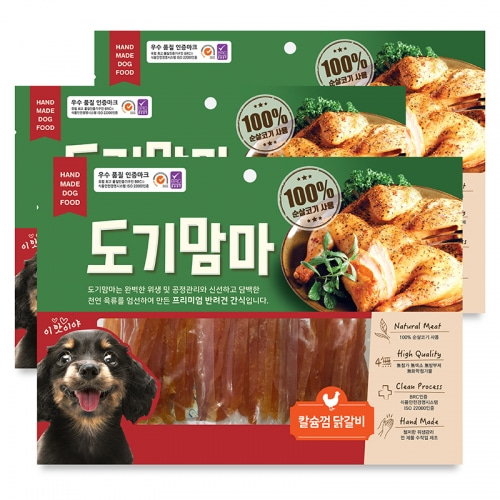 [도기맘마] 강아지 치킨 닭 사사미 고구마 닭다리 먼치껌 순살코기 수제간식 4종 300g